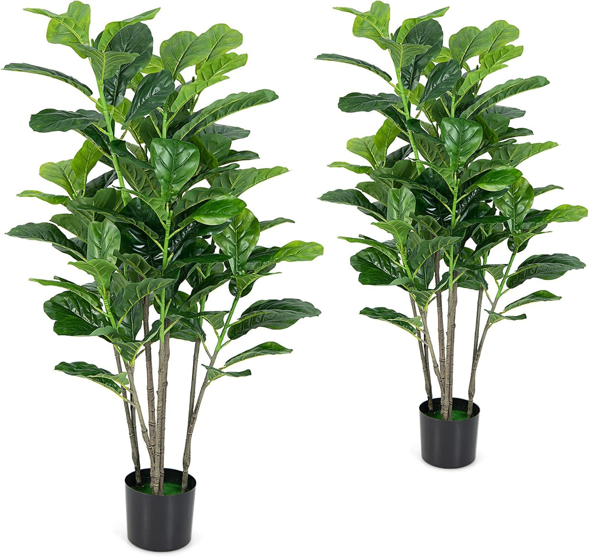 BestComfort 6ft Artificial Wisteria Tree, Green, Plastic, Polyester, Wood - No Watering or Pruning Needed