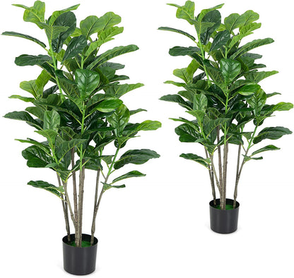 BestComfort 6ft Artificial Wisteria Tree, Green, Plastic, Polyester, Wood - No Watering or Pruning Needed