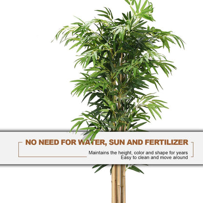 BestComfort 6ft Artificial Wisteria Tree, Green, Plastic, Polyester, Wood - No Watering or Pruning Needed