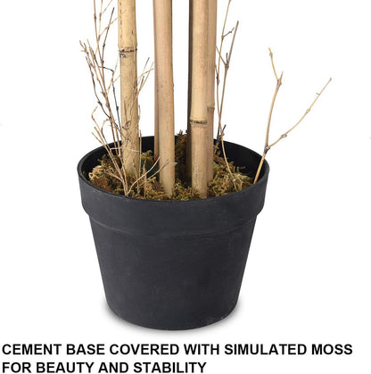 BestComfort 6ft Artificial Wisteria Tree, Green, Plastic, Polyester, Wood - No Watering or Pruning Needed