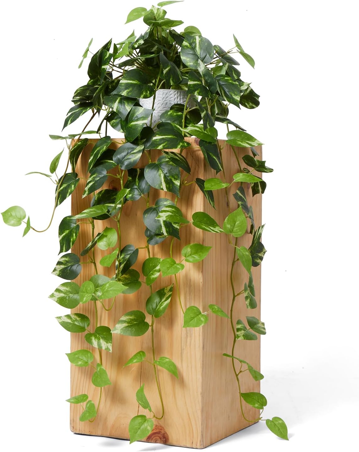 Artificial Plants Indoor in Pot - Green Fake Pothos Potted Home Decor 1 Pack