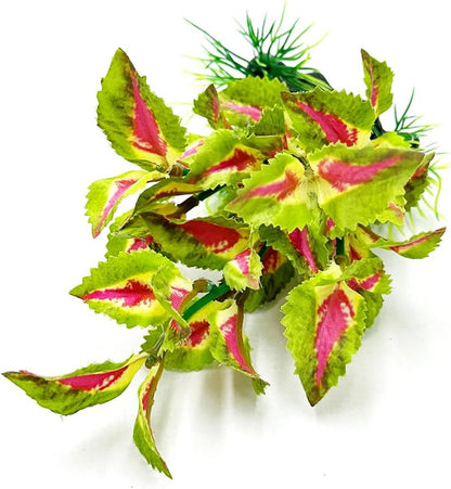 2pcs Set Aquarium Decor Plants Betta Fish Tank Decorations Soft Silk Artificial Plant Goldfish Waterscape Fish Hides Snake Tank/Reptiles Plants (Green-2pcs-Set)