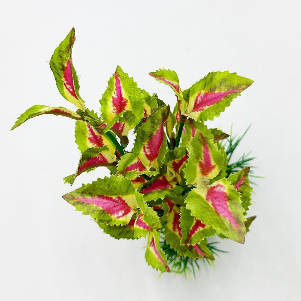 2pcs Set Aquarium Decor Plants Betta Fish Tank Decorations Soft Silk Artificial Plant Goldfish Waterscape Fish Hides Snake Tank/Reptiles Plants (Green-2pcs-Set)