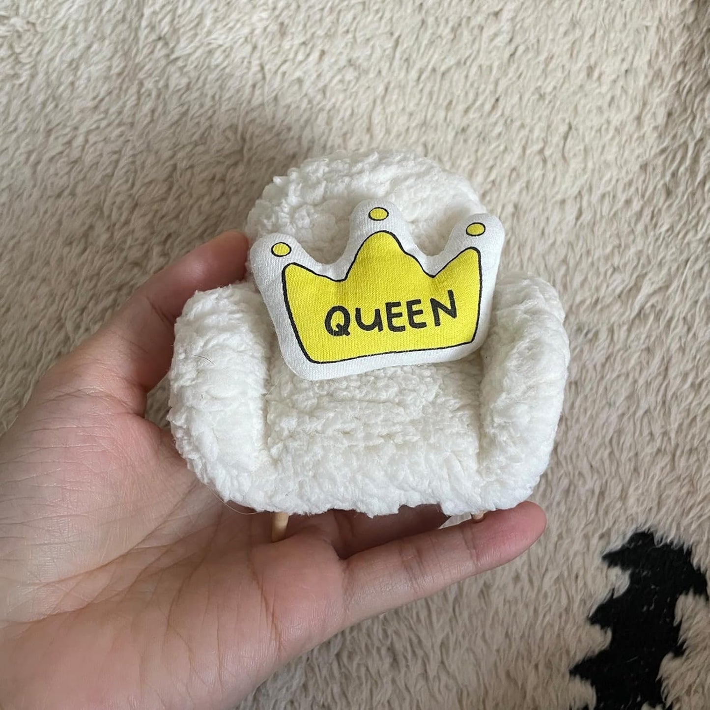 Hamster Mini Cotton Sofa Chair, Small Animal Blue Red Bed Cozy with Pillow, Cage Decor Photo Toys, Relax Habitat House Accessories, Sleep Pad Rest Nest for Hamster, Mice, Rat.