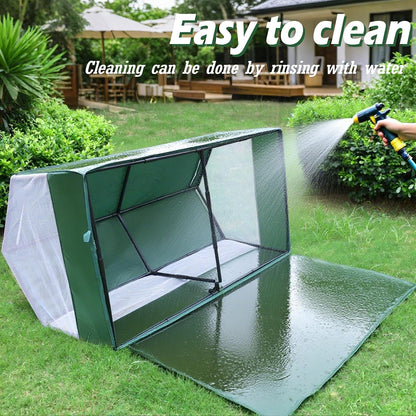 Small Animal Playpen,Rabbit Play Pen, Guinea Pig Cages for Indoor Outdoor,Portable Chicken Coop,Puppy Play Pen with Waterproof Floor for Guinea Pig,Chicken,Hamsters, Hedgehogs,Bunny, Green L