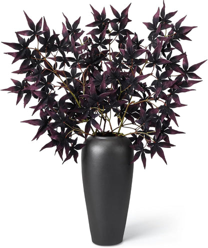 29" Fall Stem Leaf for Vase Artificial Japanese Maple,Orange Red