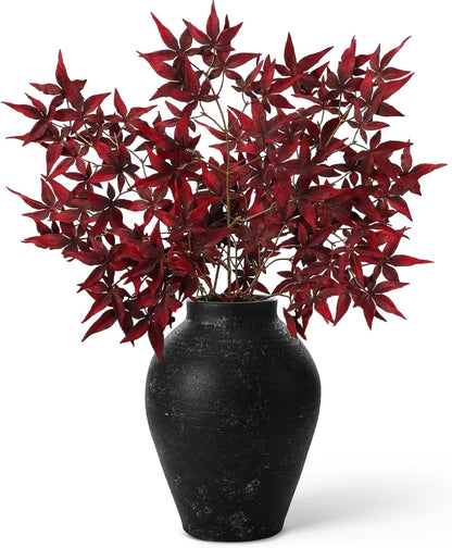 29" Fall Stem Leaf for Vase Artificial Japanese Maple,Orange Red