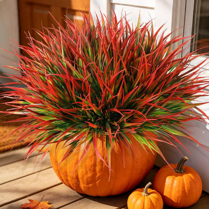 16PCS Artificial Fall Flowers for Outdoors, Fall Home Decorations