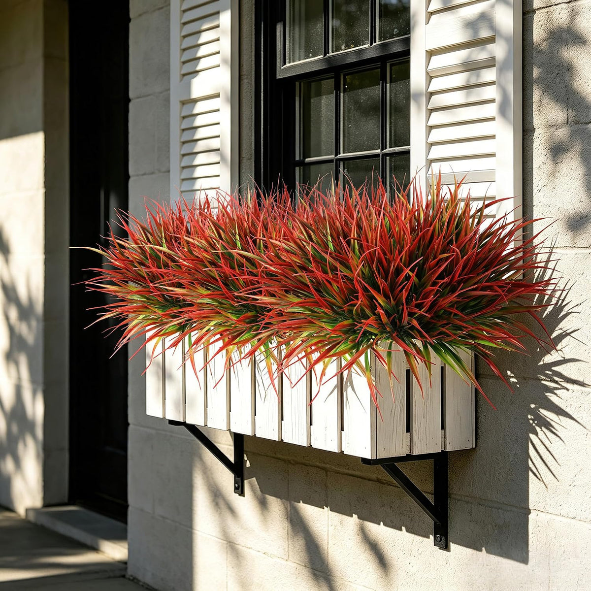 16PCS Artificial Fall Flowers for Outdoors, Fall Home Decorations