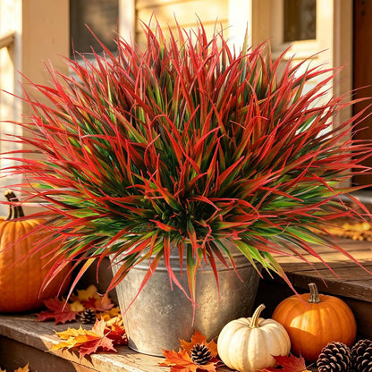16PCS Artificial Fall Flowers for Outdoors, Fall Home Decorations