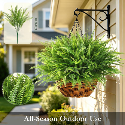 16PCS Artificial Fall Flowers for Outdoors, Fall Home Decorations