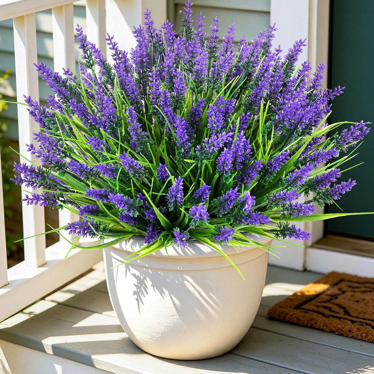 16PCS Artificial Fall Flowers for Outdoors, Fall Home Decorations