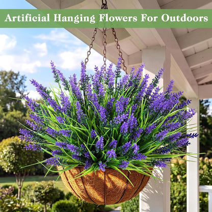16PCS Artificial Fall Flowers for Outdoors, Fall Home Decorations