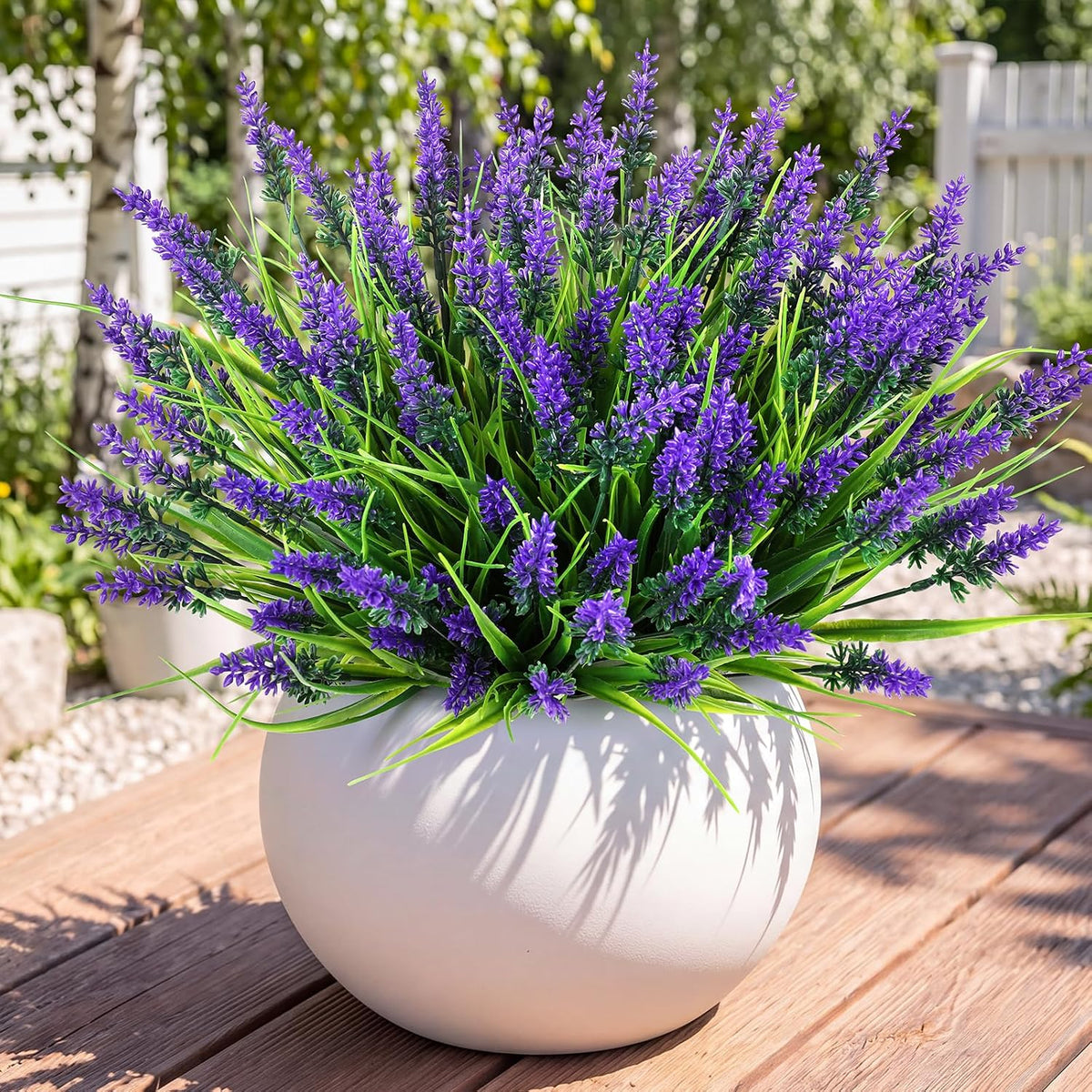 16PCS Artificial Fall Flowers for Outdoors, Fall Home Decorations