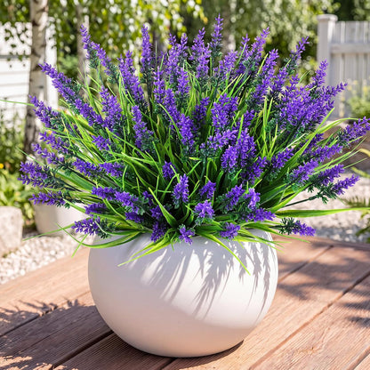 16PCS Artificial Fall Flowers for Outdoors, Fall Home Decorations