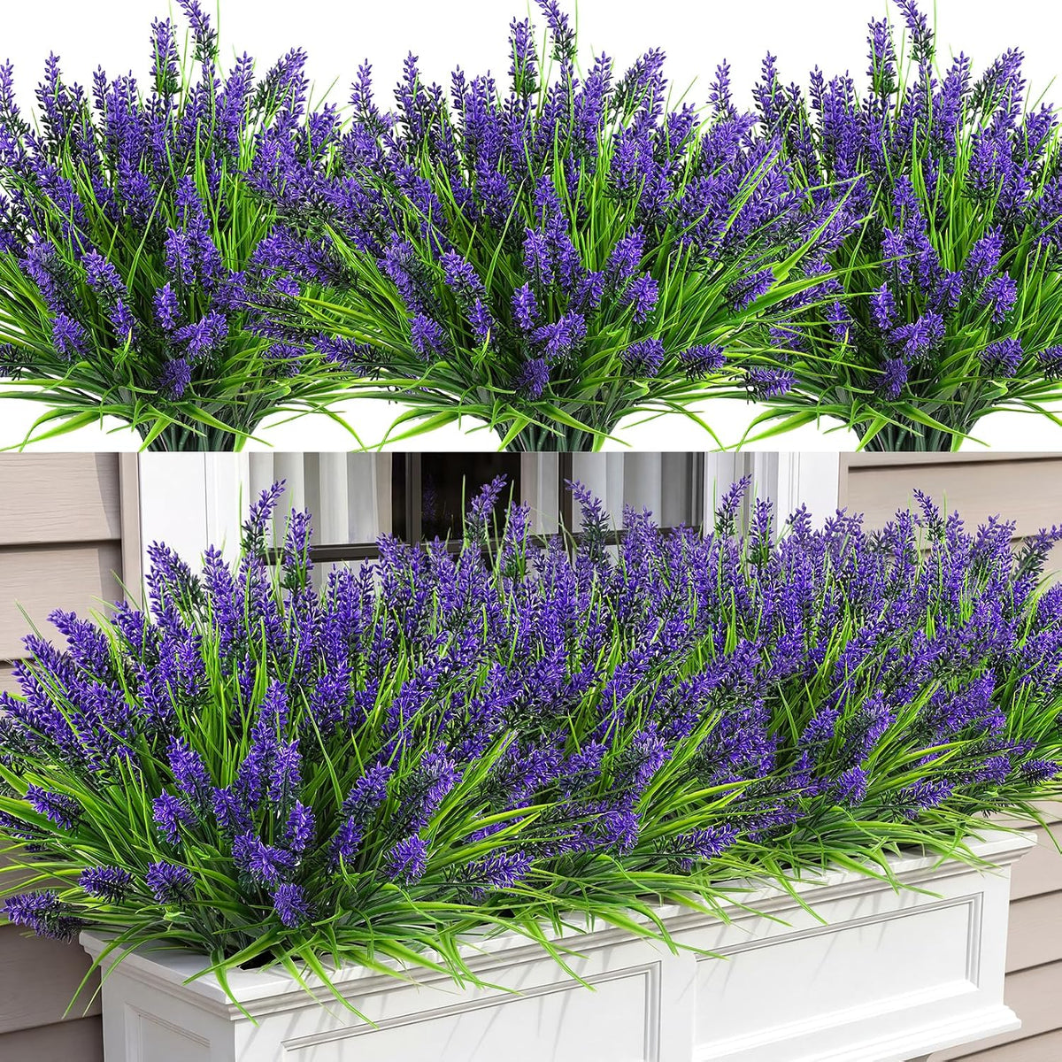 16PCS Artificial Fall Flowers for Outdoors, Fall Home Decorations