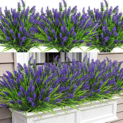 16PCS Artificial Fall Flowers for Outdoors, Fall Home Decorations