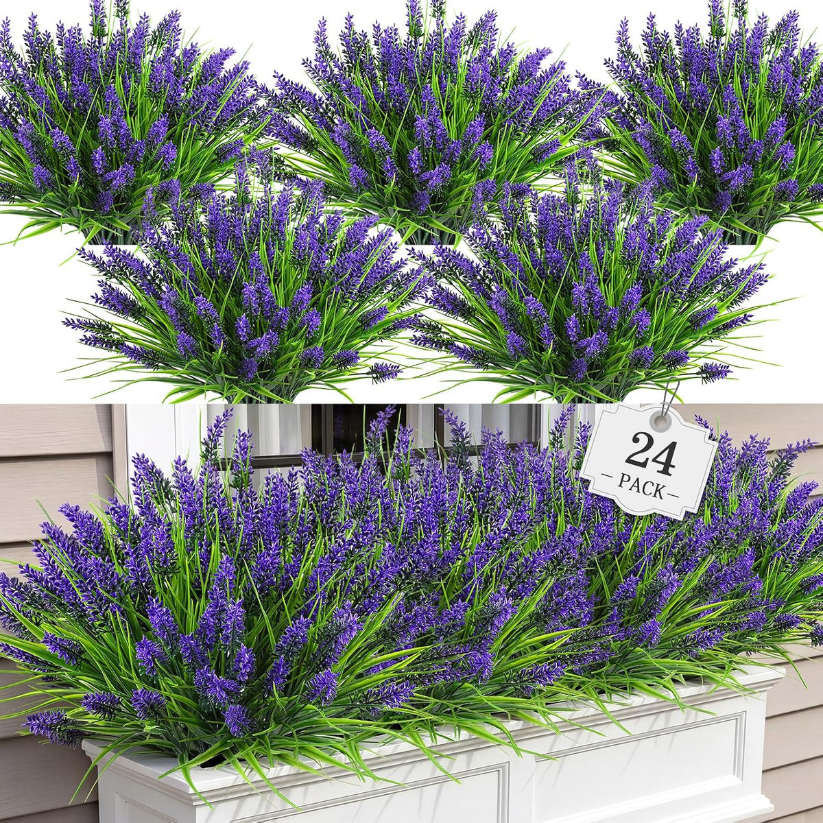 16PCS Artificial Fall Flowers for Outdoors, Fall Home Decorations