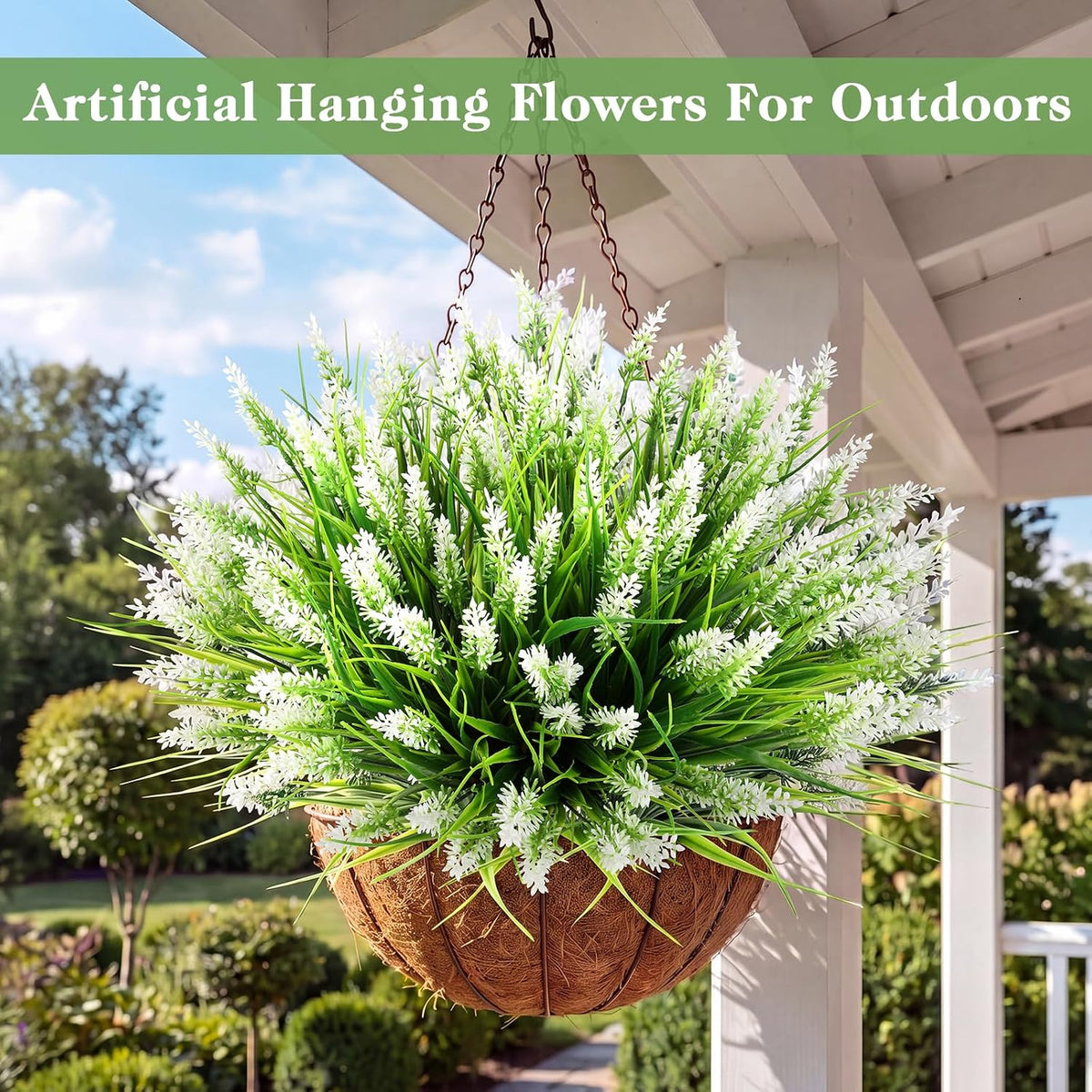 16PCS Artificial Fall Flowers for Outdoors, Fall Home Decorations