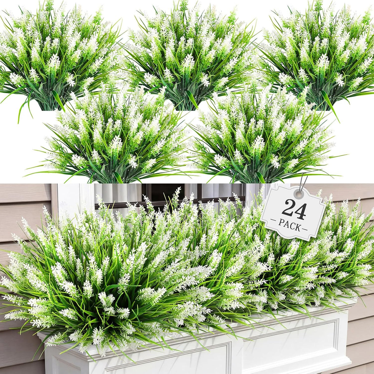 16PCS Artificial Fall Flowers for Outdoors, Fall Home Decorations