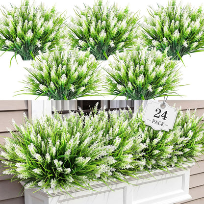 16PCS Artificial Fall Flowers for Outdoors, Fall Home Decorations