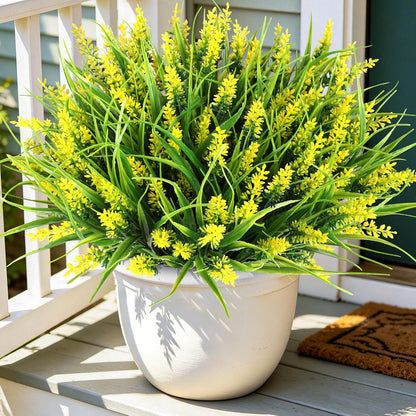 16PCS Artificial Fall Flowers for Outdoors, Fall Home Decorations