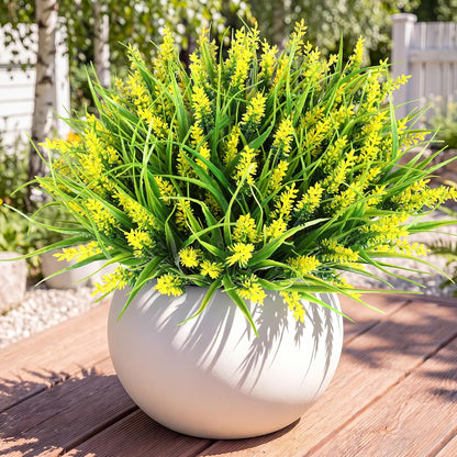 16PCS Artificial Fall Flowers for Outdoors, Fall Home Decorations