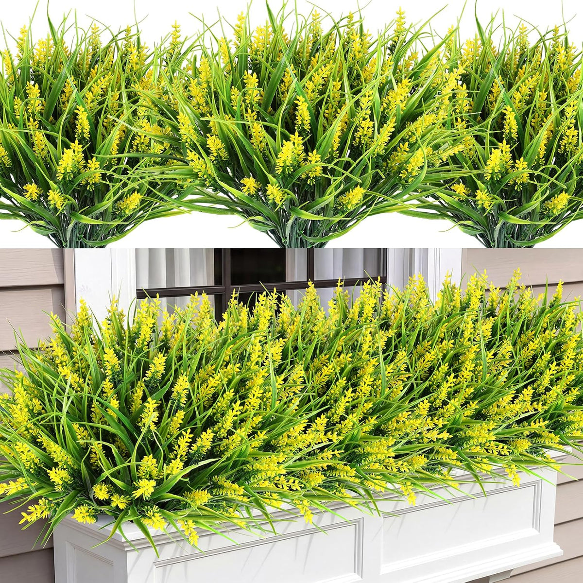 16PCS Artificial Fall Flowers for Outdoors, Fall Home Decorations
