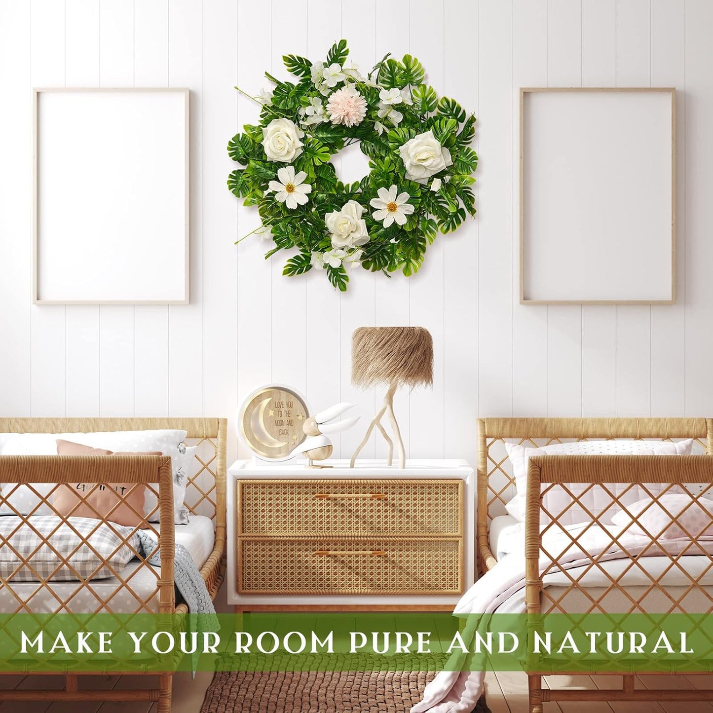 12 Pcs Artificial Monstera Leaf Vines 5.9 ft Fake Hanging Plant Ivy Tropical Palm Leaves Greenery Garland Monstera Faux Vine for Wedding Party Outdoor Decor Garden Porch Jungle Hawaiian Beach