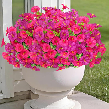 4 Packs Peonies Artificial Flowers Silk Pink Faux Peonies Bouquet | Fake Flower Arrangements Mixed Roses Hydrangea with Stems for Centerpiece Table Wedding Bridal Bouquets Home Decor