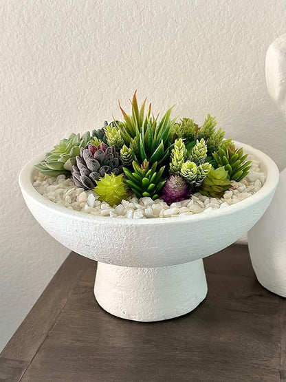 16pcs Fake Succulents, Artificial Succulent Plants for Outdoors | Premium Faux Succulents for Indoors & Outdoors, Crafting DIY Floral Decor for Home Garden Office Party, No Watering Needed