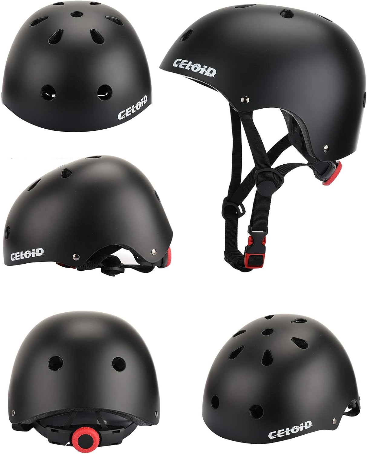 Kids Bike Skateboard Helmet Pad Set,Toddler Cyling Protective Gear Knee & Elbow Pads Wrist Guards for 5-8-10-12-14-16 Years Girls Boys Bicycle Scooter Roller Skate Inline Skating Rollerblading