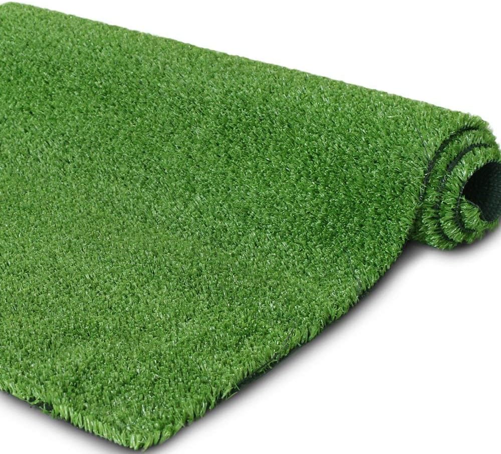 Artificial Turf Grass Lawn 5 FT x8 FT, Realistic Synthetic Mat, Indoor Outdoor Garden Landscape for Pets,Fake Faux Rug with Drainage Holes