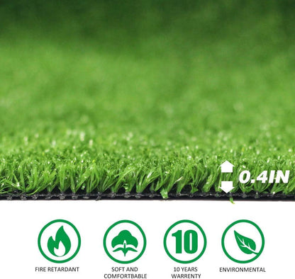 Artificial Turf Grass Lawn 5 FT x8 FT, Realistic Synthetic Mat, Indoor Outdoor Garden Landscape for Pets,Fake Faux Rug with Drainage Holes