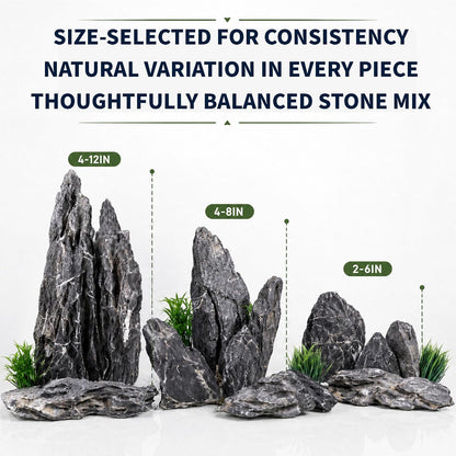 Dragon Stone Aquascaping Rocks, 1 lb (2-4"), Aquarium Stone Set | Beginner-friendly aquascaping • Easy layout building • Natural porous texture • Ideal for planted tanks