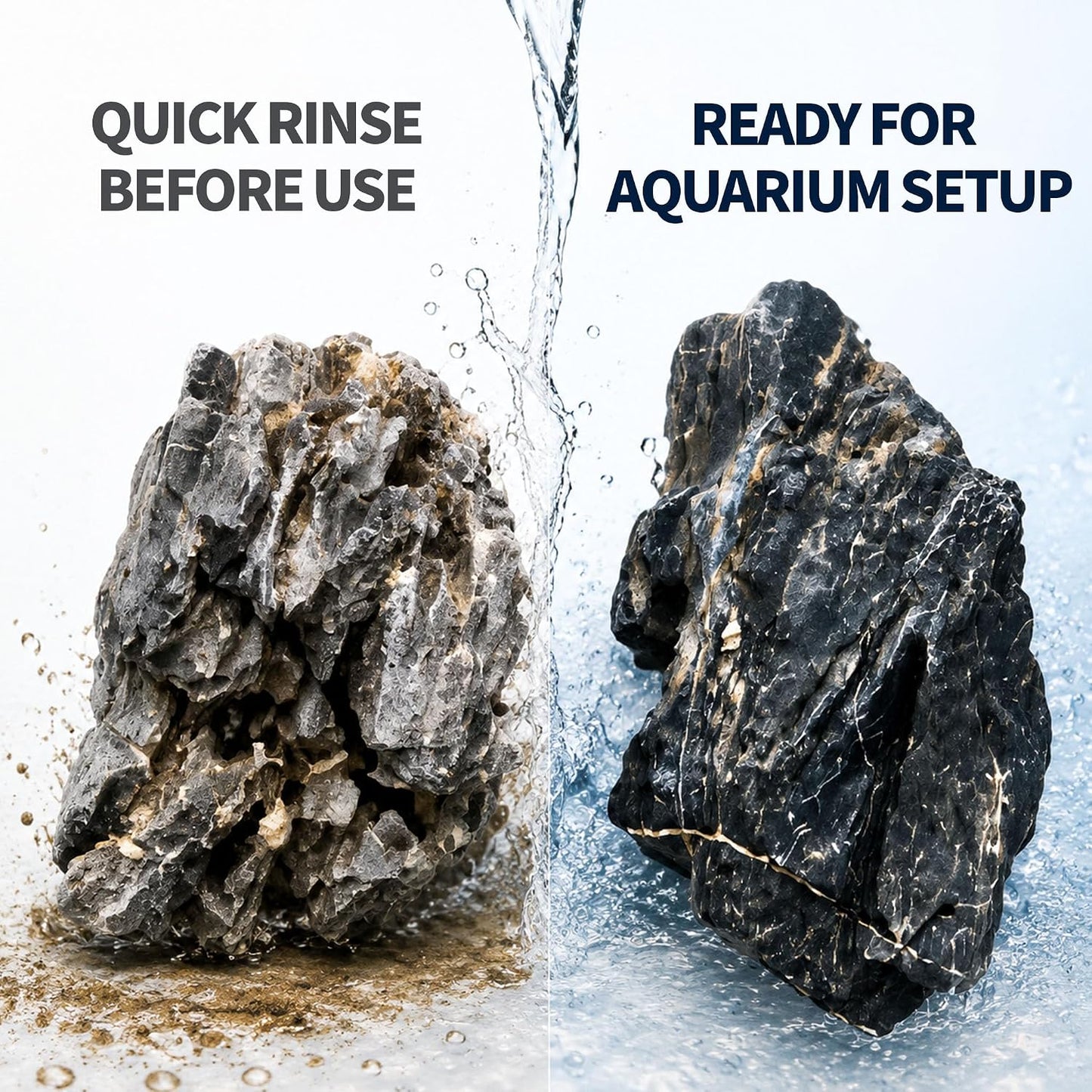 Dragon Stone Aquascaping Rocks, 1 lb (2-4"), Aquarium Stone Set | Beginner-friendly aquascaping • Easy layout building • Natural porous texture • Ideal for planted tanks
