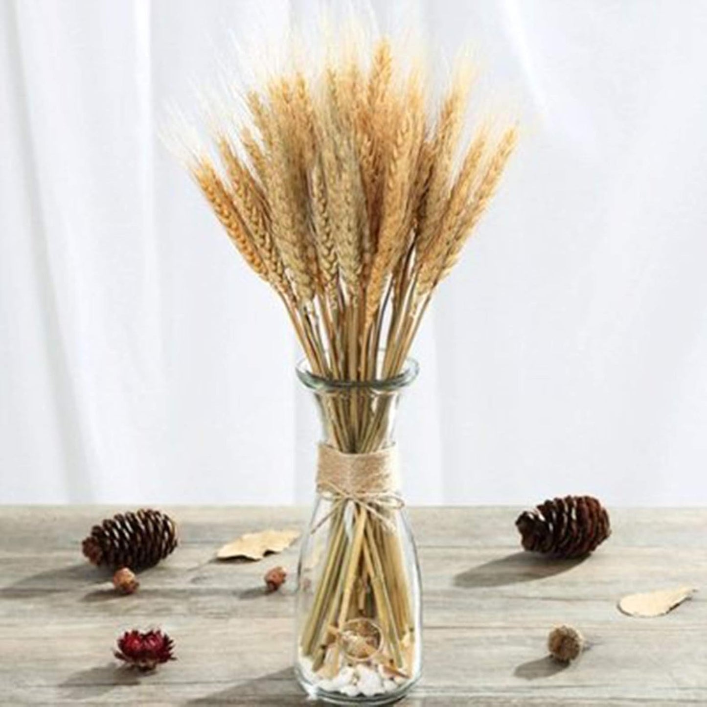 300 Stems Dried Wheat Stalks, 16 Inch Natural Wheat Sheaves Fall Arrangement for DIY Craft, Home Table, Wedding Decor