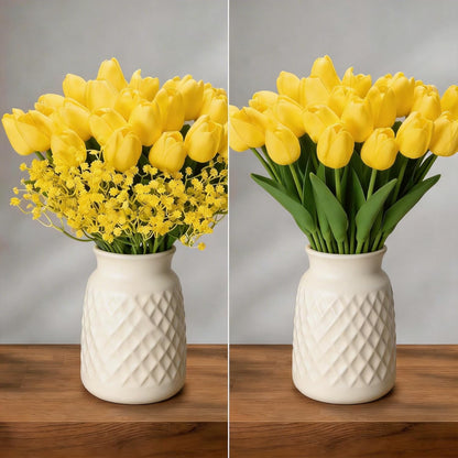 40PCS Tulip Artificial Flowers Babysbreath