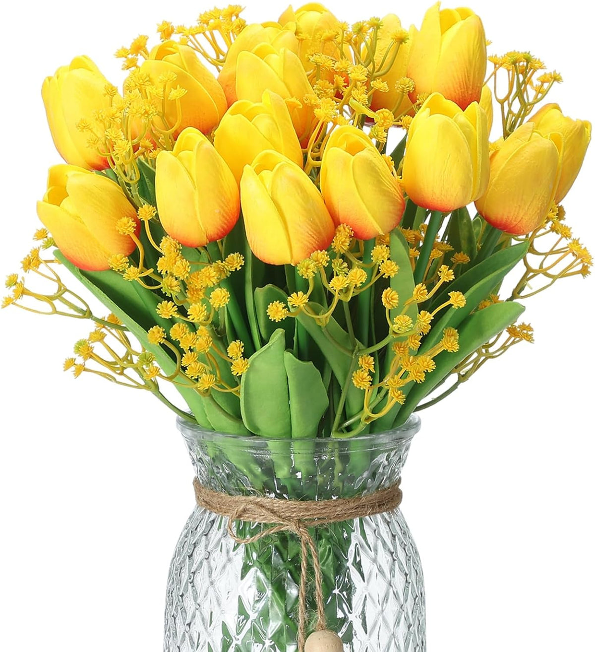 40PCS Tulip Artificial Flowers Babysbreath