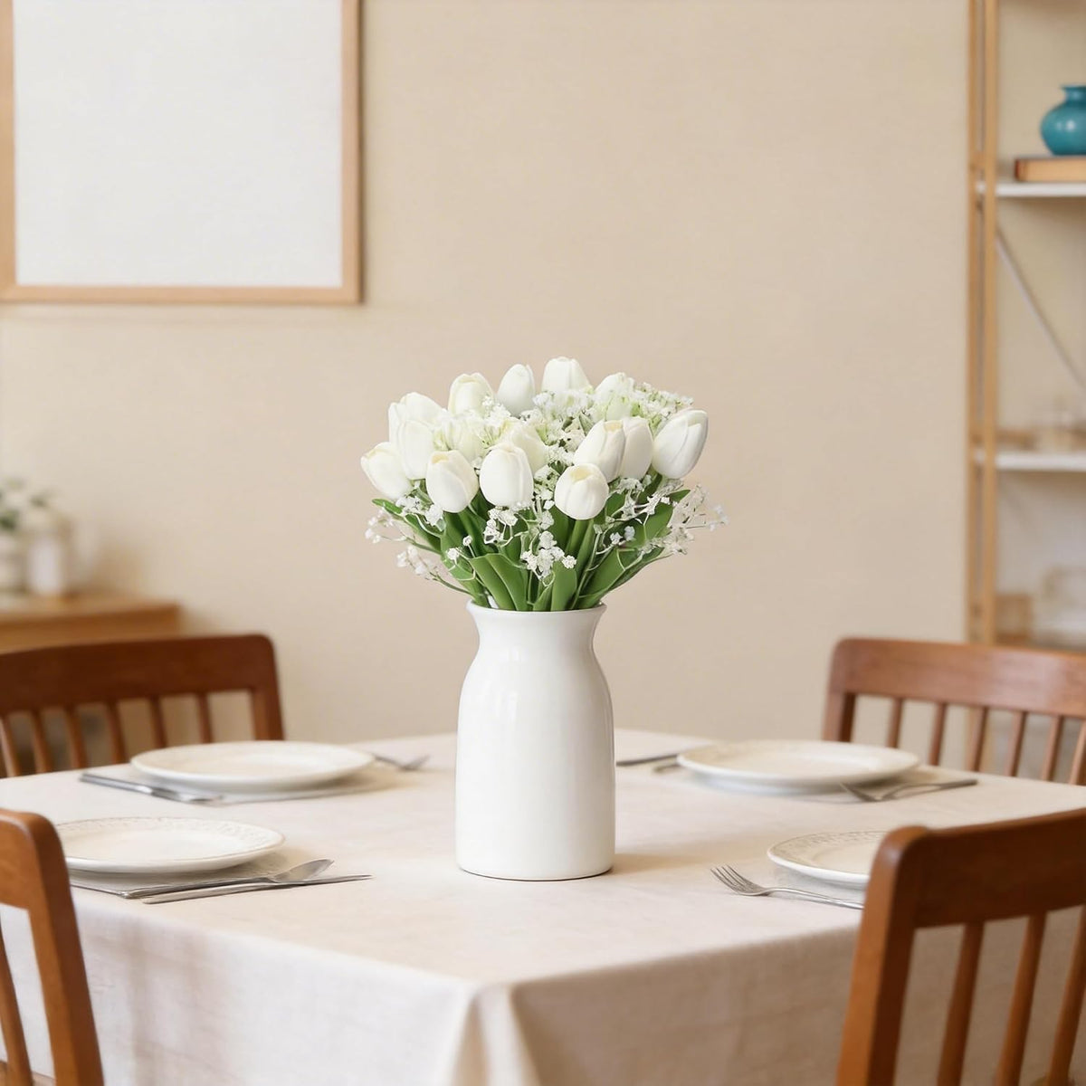 40PCS Tulip Artificial Flowers Babysbreath