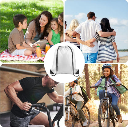 20Pcs Drawstring Backpack Bag Bulk Yellow Drawstring Bags String Backpack Sport Gym Sack Bags Foldable Storage Bag for Women Men Shopping Gym Travel Sports