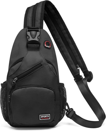 Convertible Sling Bag for Women Men Fit for 7.9" Tablet Yellow | Lightweight Mini Crossbody Backpack Daypack Anti-theft with Water Bottle Holder for Casual Travel Sport Hiking