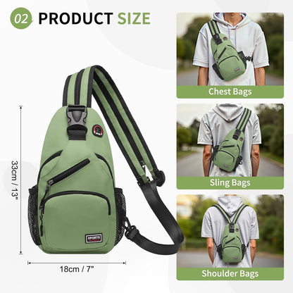 Convertible Sling Bag for Women Men Fit for 7.9" Tablet Yellow | Lightweight Mini Crossbody Backpack Daypack Anti-theft with Water Bottle Holder for Casual Travel Sport Hiking