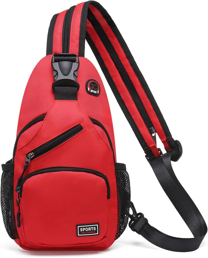 Convertible Sling Bag for Women Men Fit for 7.9" Tablet Yellow | Lightweight Mini Crossbody Backpack Daypack Anti-theft with Water Bottle Holder for Casual Travel Sport Hiking