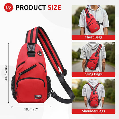 Convertible Sling Bag for Women Men Fit for 7.9" Tablet Yellow | Lightweight Mini Crossbody Backpack Daypack Anti-theft with Water Bottle Holder for Casual Travel Sport Hiking