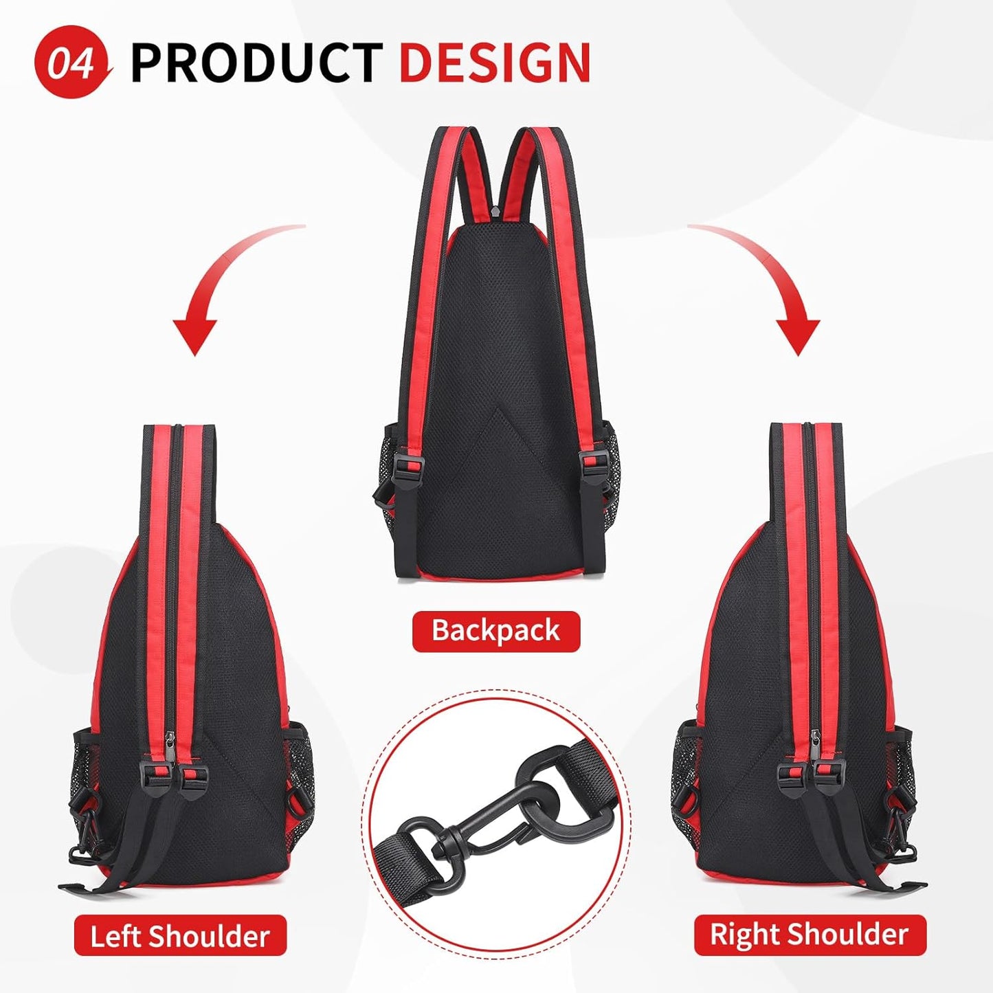 Convertible Sling Bag for Women Men Fit for 7.9" Tablet Yellow | Lightweight Mini Crossbody Backpack Daypack Anti-theft with Water Bottle Holder for Casual Travel Sport Hiking