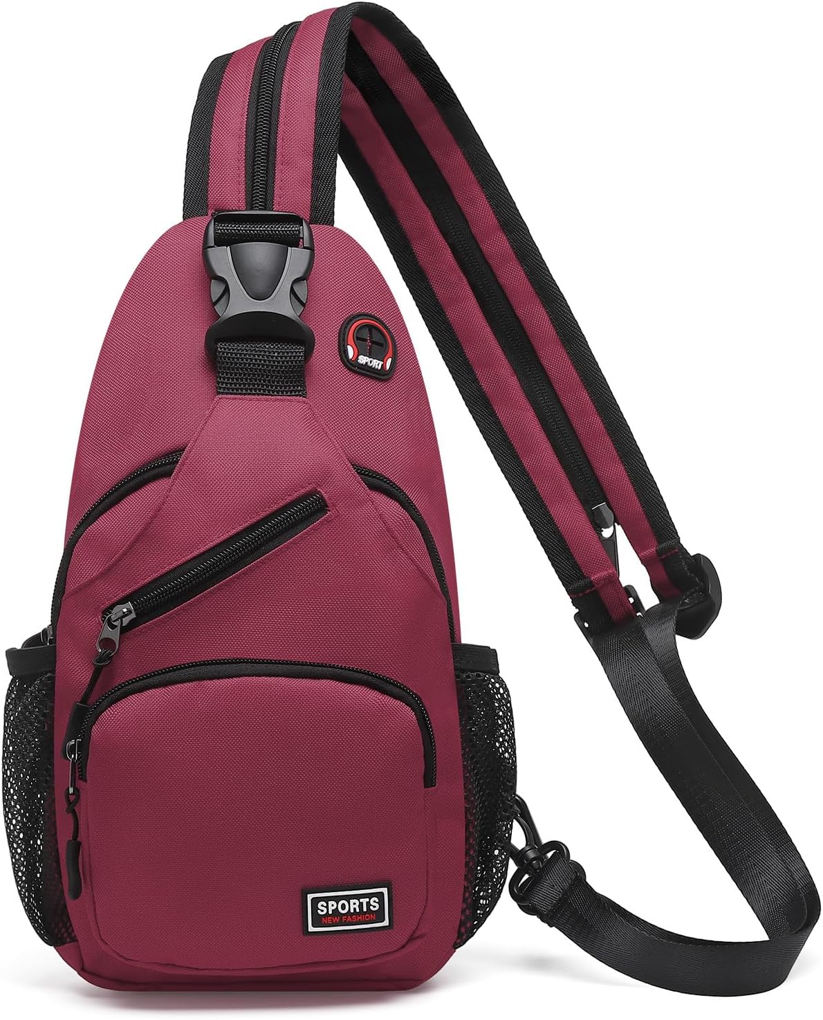 Convertible Sling Bag for Women Men Fit for 7.9" Tablet Yellow | Lightweight Mini Crossbody Backpack Daypack Anti-theft with Water Bottle Holder for Casual Travel Sport Hiking