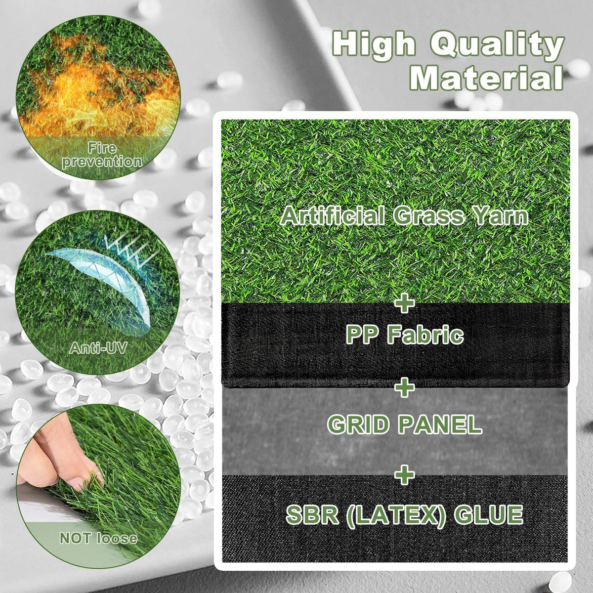 13x36 in Synthetic Artificial Grass Table Runner, Faux Turf Table Decor
