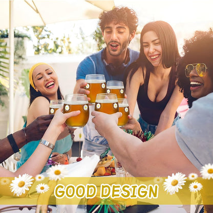 2 Pcs Lemon Cup Icon Juice Glasses Aesthetic Cups 18 oz Stemless Drinking Cocktail Coffee Mugs for Party Supplies Gifts