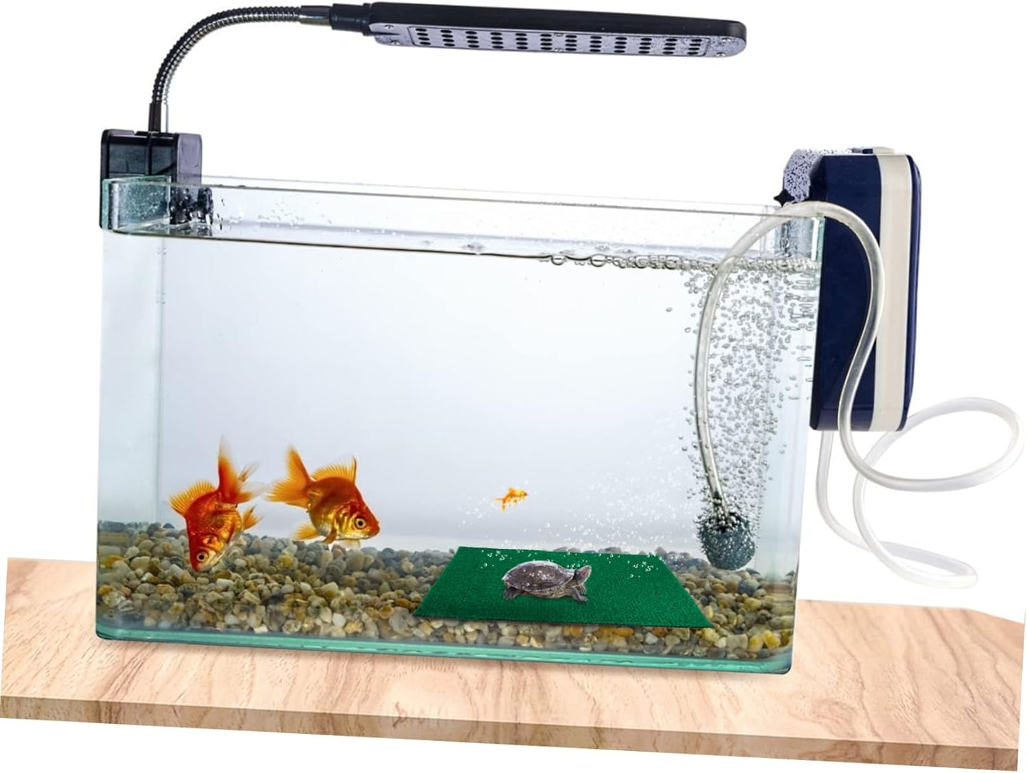Fish Tank Simulation Turf Mat 9.84X7.87 Inch Artificial Turf for Turtle Basking Platform Reptile Habitat Home Landscaping and Flowerpot Decoration